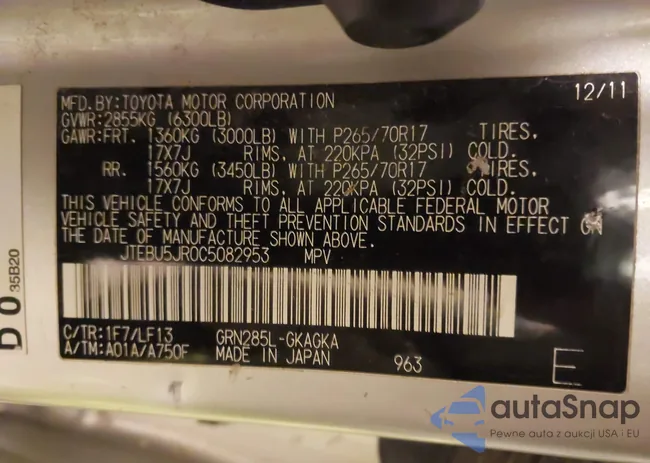 JTEBU5JR0C5082953: 43565871