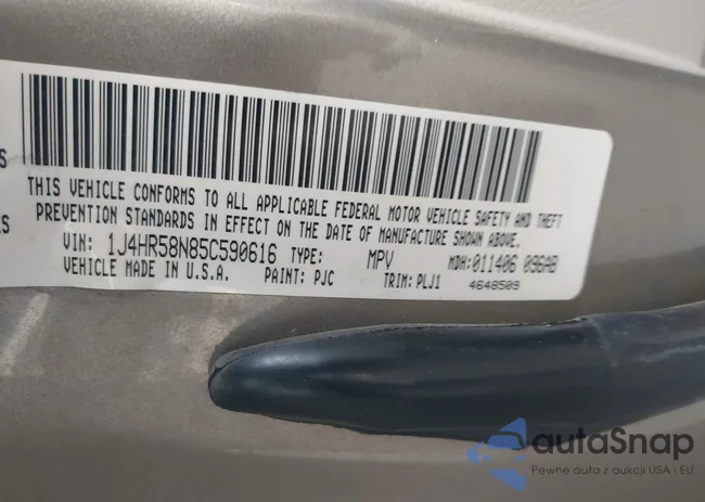 1J4HR58N85C590616: 43565901