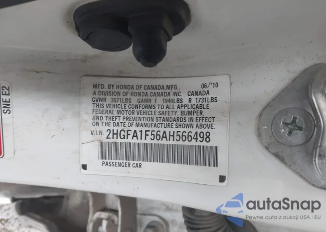 2HGFA1F56AH566498: 43565143