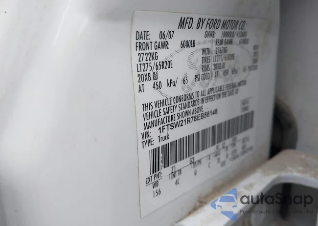 1FTSW21R78EB56146: 43565240