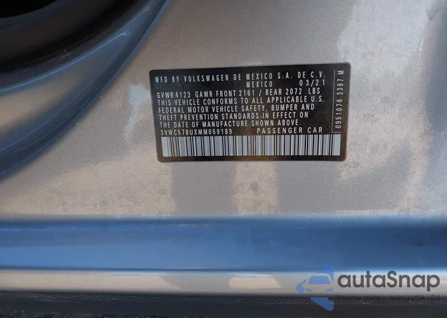 3VWC57BUXMM059189: 43565302