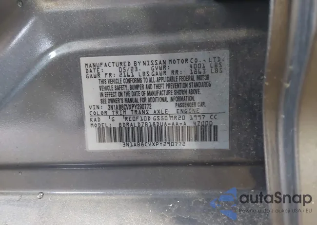 3N1AB8CVXPY290772: 43565304