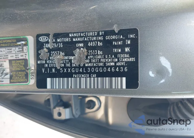 5XXGU4L30GG046436: 43566372