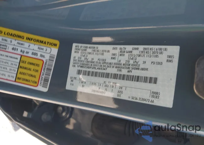 1FMEE9BP2RLA65347: 43566465