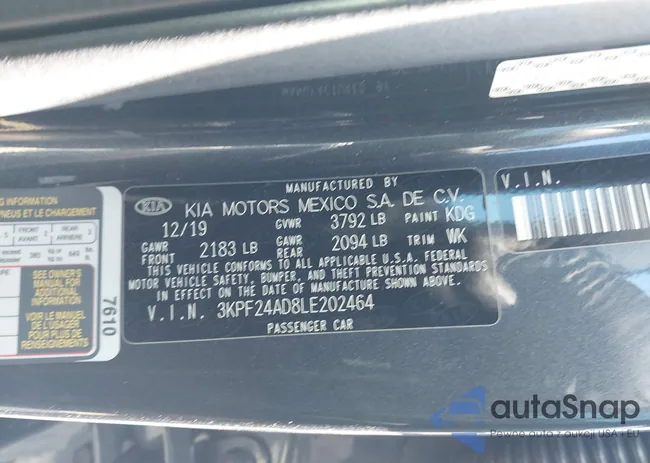 3KPF24AD8LE202464: 43566560