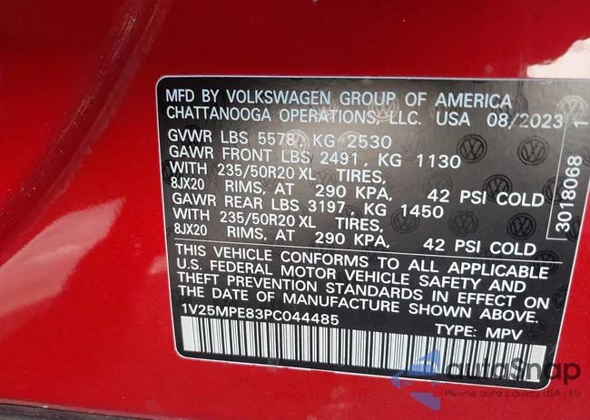 1V25MPE83PC044485: 43566628