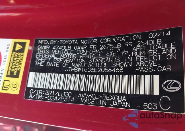 JTHBW1GG6E2056468: 43566853