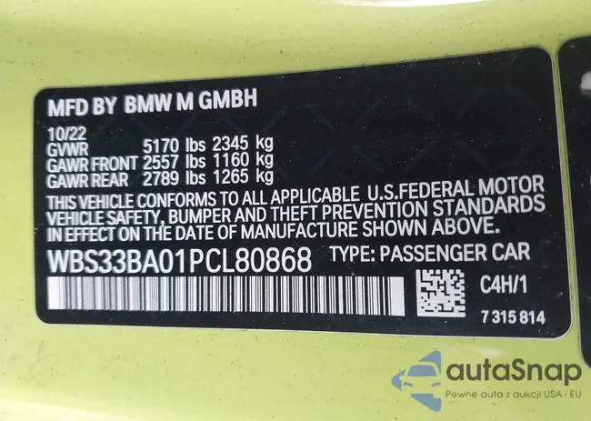 WBS33BA01PCL80868: 43566038