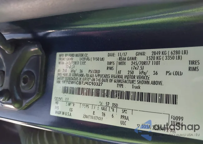 1FTEW1CB7JKC93327: 43566067