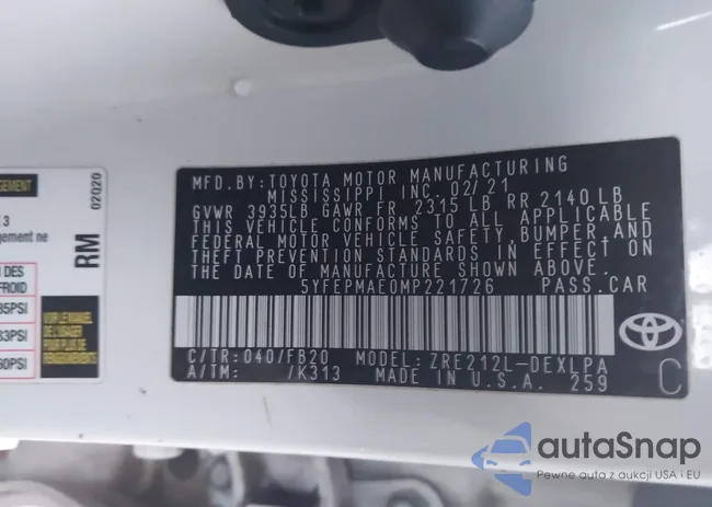 5YFEPMAE0MP221726: 43566189