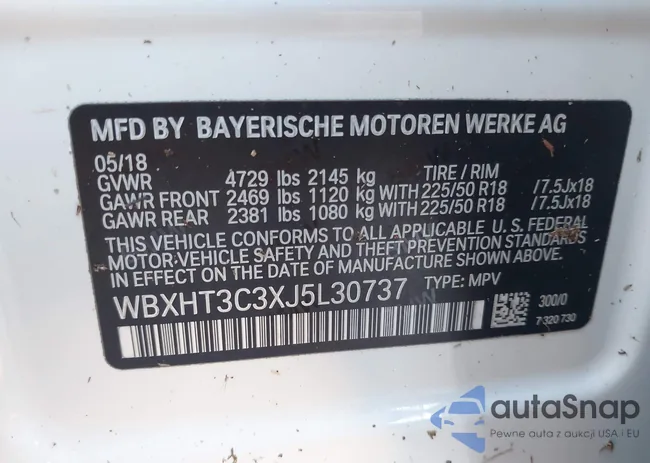 WBXHT3C3XJ5L30737: 43567356