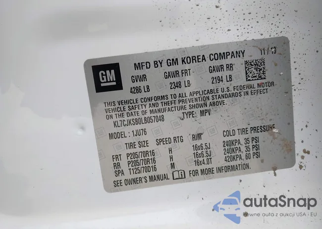 KL7CJKSB0LB057048: 43567751