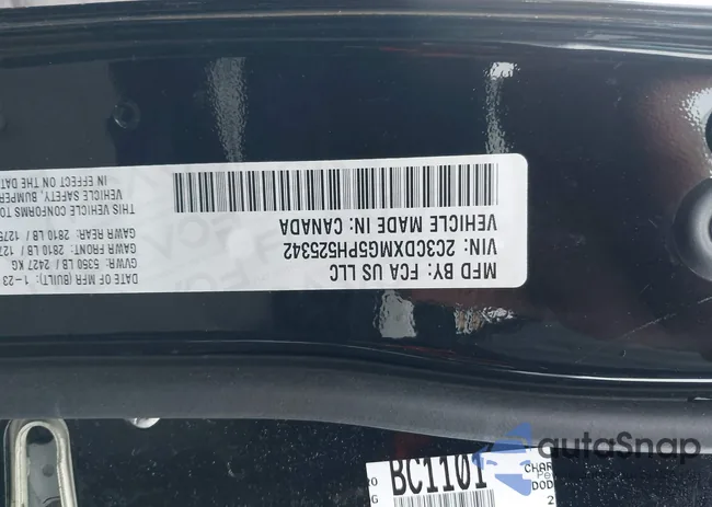 2C3CDXMG5PH525342: 43567817