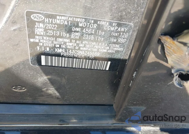 KMHL14JC5NA245559: 43567239