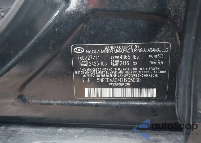 5NPEB4AC4EH905030: 43567257