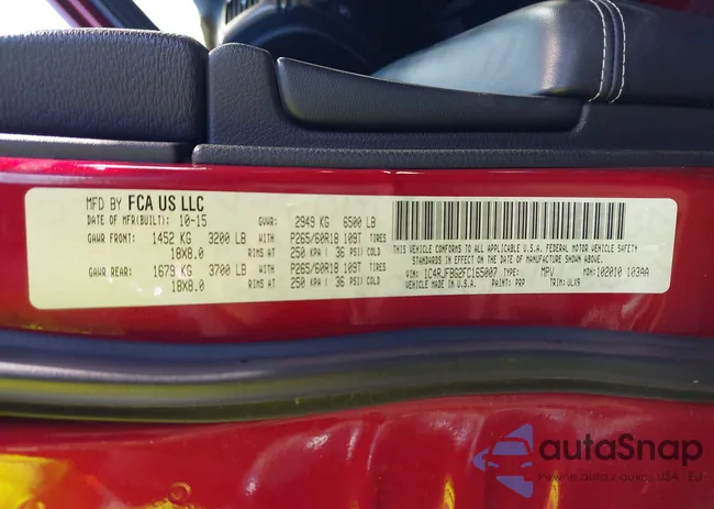 1C4RJFBG2FC165007: 43568351