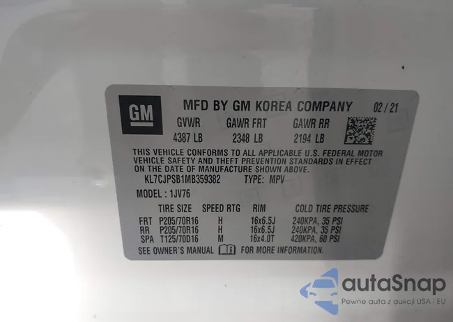 KL7CJPSB1MB359382: 43568488