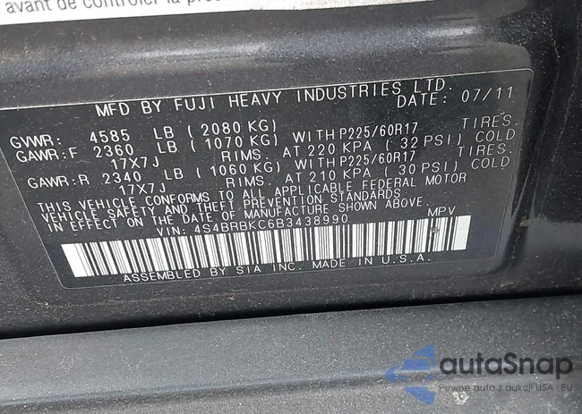 4S4BRBKC6B3438990: 43568495