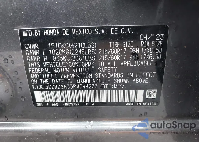 3CZRZ2H33PM744233: 43568563