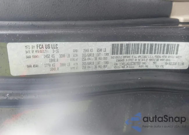 1C4RDJAG1GC387759: 43568579