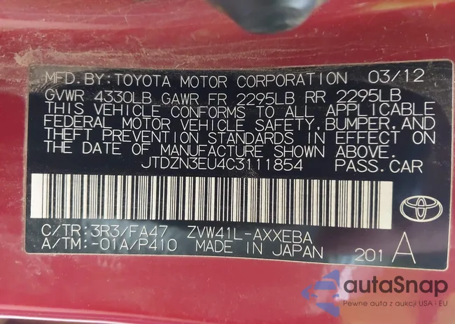 JTDZN3EU4C3111854: 43568744