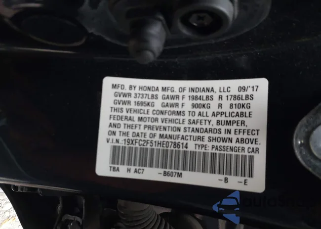 19XFC2F51HE078614: 43568051