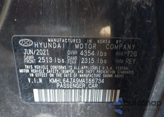 KMHL64JA9MA166734: 43568136