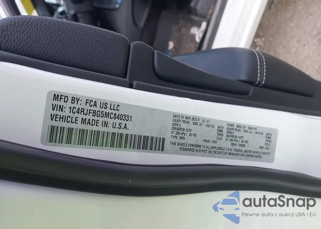 1C4RJFBG5MC840331: 43568145