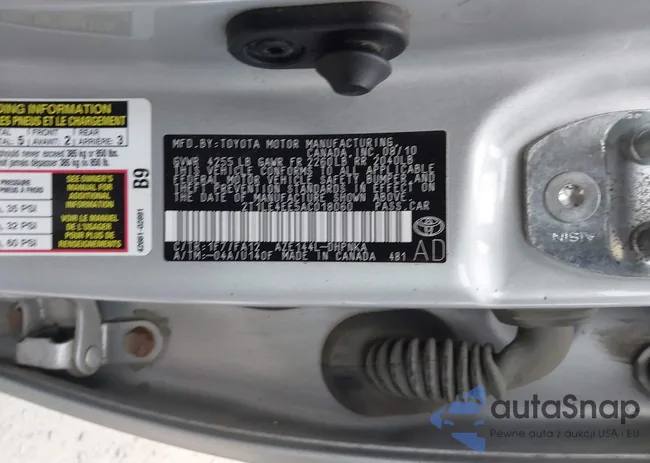 2T1LE4EE5AC018060: 43568147