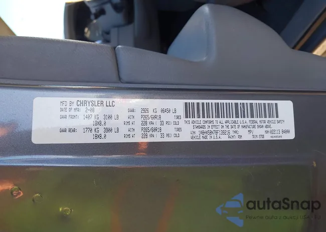 1A8HX58N78F139216: 43569421