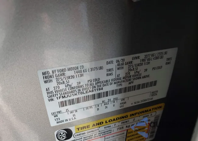 1FMJU1KT0LEA61194: 43569441