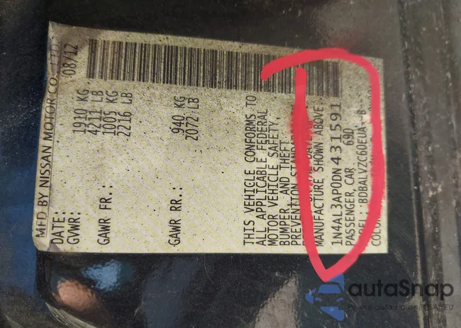 1N4AL3AP0DN431591: 43569535