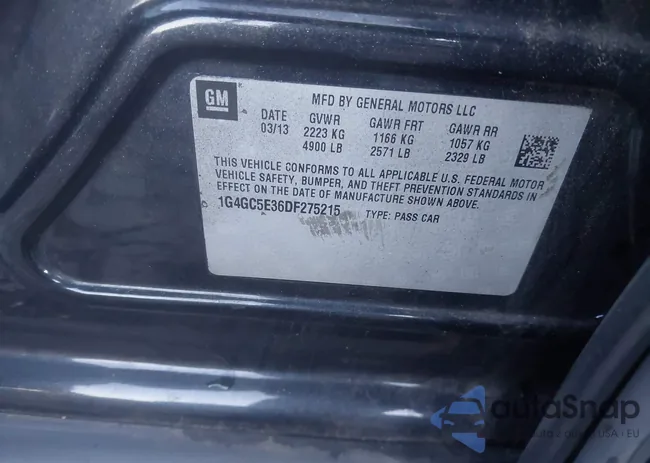 1G4GC5E36DF275215: 43569582