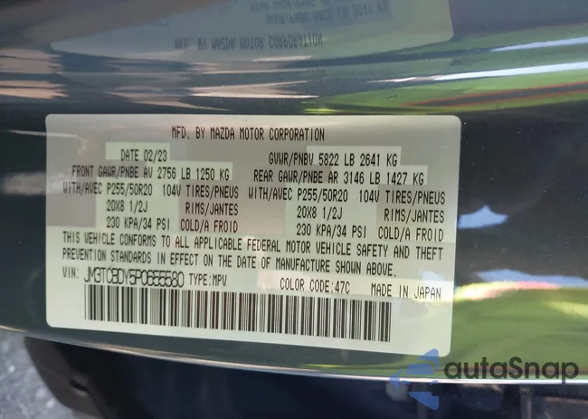 JM3TCBDY5P0655580: 43569796