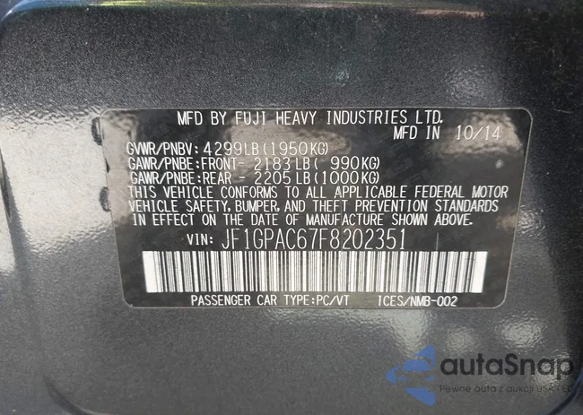 JF1GPAC67F8202351: 43569010