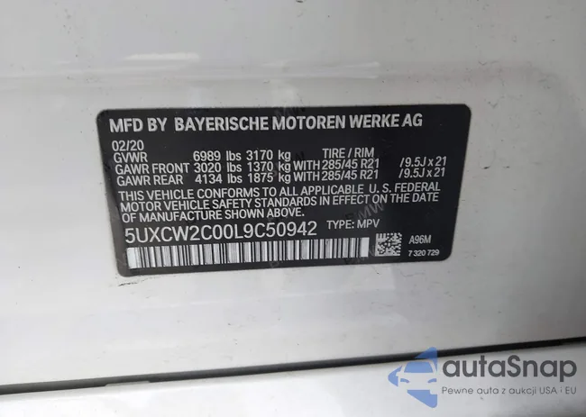 5UXCW2C00L9C50942: 43569188