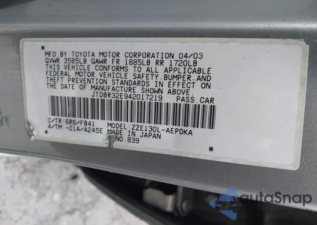 JTDBR32E942017219: 43569318