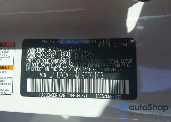 JF1ZCAB14F9603103: 43570355