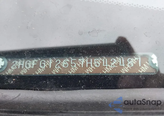 2HGFG12657H542487: 43570400