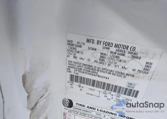 1FTEW1CW2AFB33741: 43570531