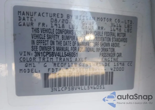 3N1CP5BV4LL546051: 43570533