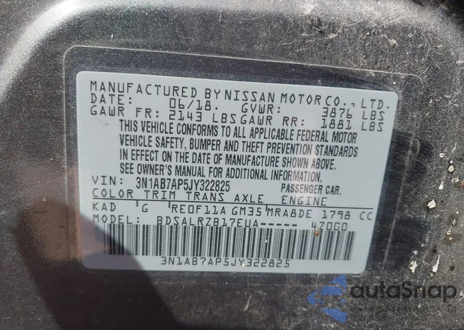 3N1AB7AP5JY322825: 43570785