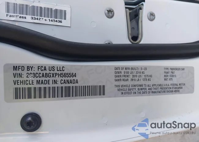 2C3CCABGXPH565564: 43569930