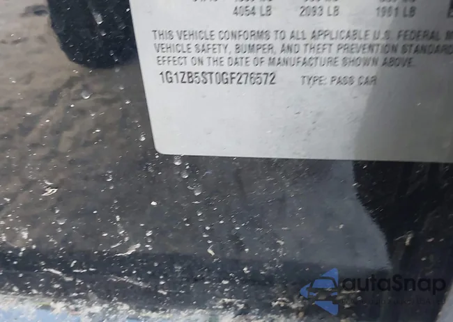 1G1ZB5ST0GF276572: 43570023