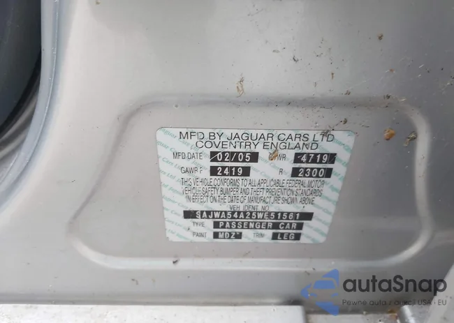 SAJWA54A25WE51561: 43570082