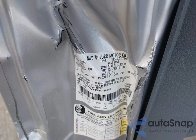 1FTFW1EFXEKF16583: 43570146