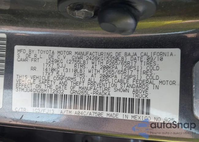 3TMJU4GN2BM112932: 43570174