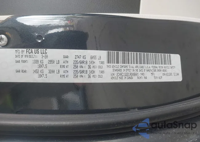 2C4RC1GG2LR209001: 43570196