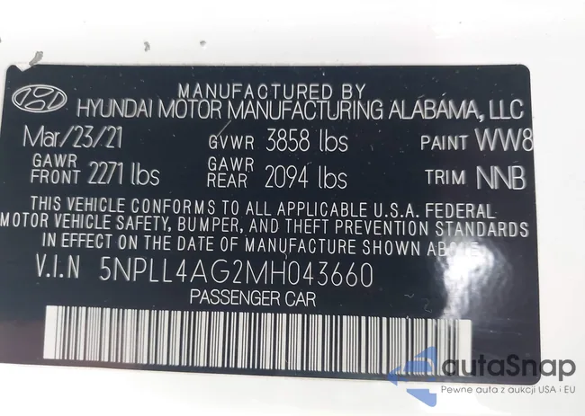 5NPLL4AG2MH043660: 43570327