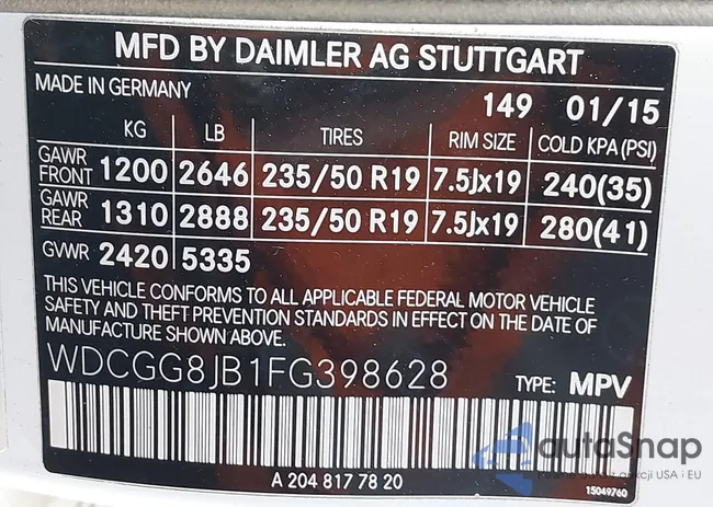 WDCGG8JB1FG398628: 43571404